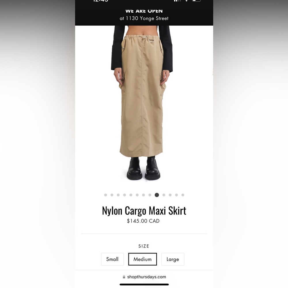 Cargo skirt from Shop Thursdays